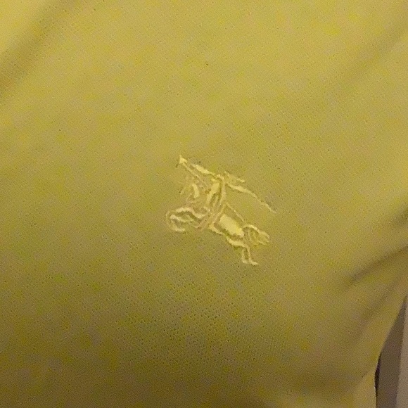 Burberry Brit Women's Yellow  Polo Shirt with Collar - Picture 4 of 5